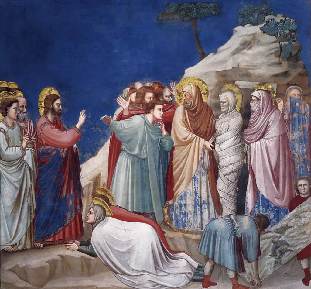 Raising of Lazarus in Detail Giotto
